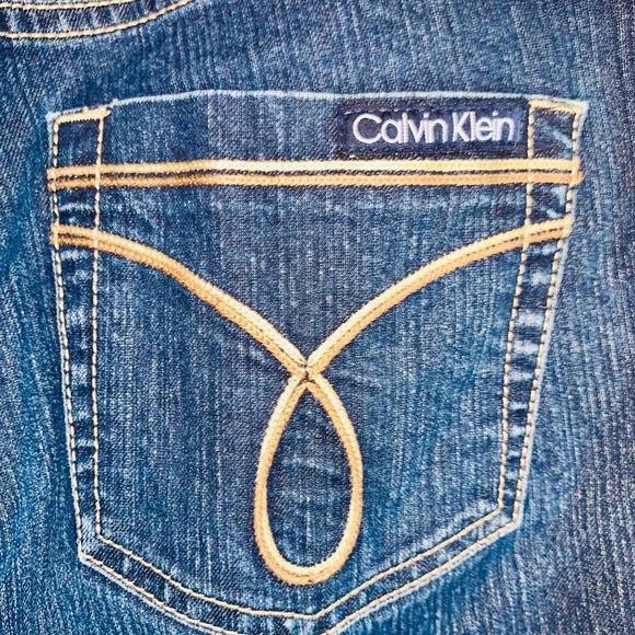 Calvin Klein Blue Jean Skinny Bermuda Shorts - Picture 6 of 6